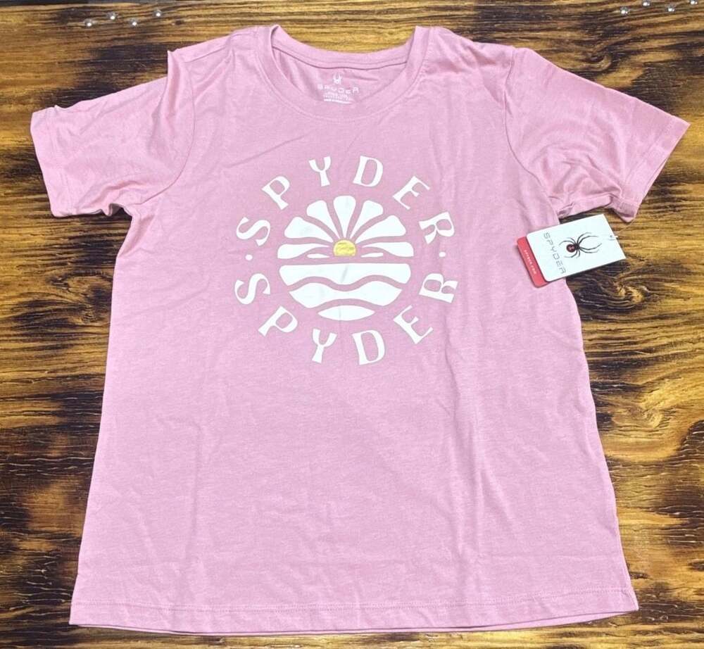 Spyder Graphic T-Shirt Medium French Rose